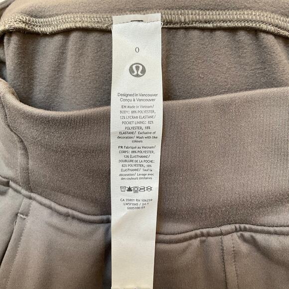 NWT Lululemon Its Rulu Run HR Jogger Fleece Women's Size 0 Gray - Picture 3 of 5